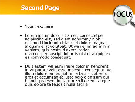 Templat PowerPoint Fokus, Slide 2, 03176, Konsep Bisnis — PoweredTemplate.com