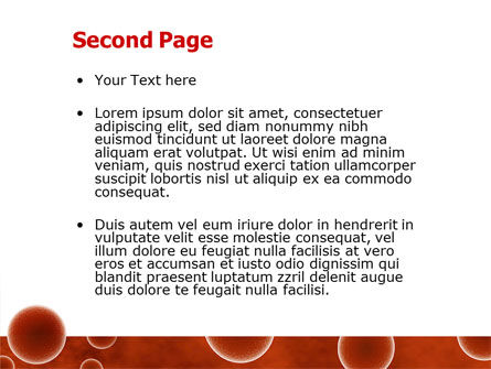 Modelo do PowerPoint - esferas vermelhas, Deslizar 2, 03177, Médico — PoweredTemplate.com