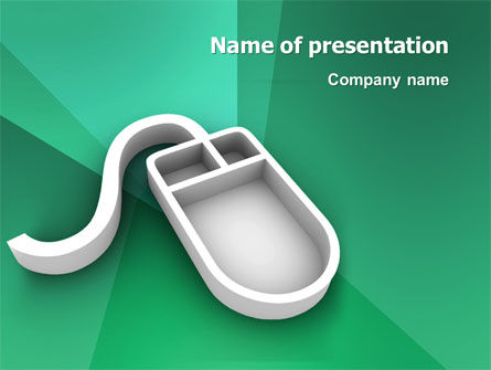电脑鼠标的标志PowerPoint模板, 免费 PowerPoint模板, 03189, 计算机 — PoweredTemplate.com
