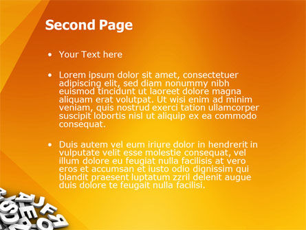 Modello PowerPoint - Lettere, Slide 2, 03245, Astratto/Texture — PoweredTemplate.com