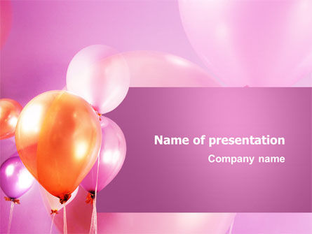 Balloons PowerPoint Template, Free PowerPoint Template, 03250, Holiday/Special Occasion — PoweredTemplate.com