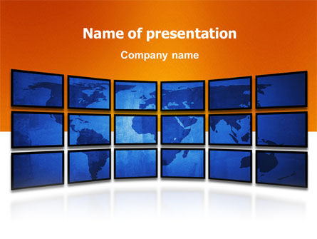 World News PowerPoint Template, Free PowerPoint Template, 03262, Global — PoweredTemplate.com