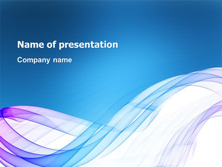 Blue Veil PowerPoint Template, Free PowerPoint Template, 03276, Abstract/Textures — PoweredTemplate.com