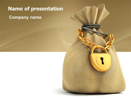 Zak Van De Rijkdom PowerPoint Template, Gratis PowerPoint-sjabloon, 03303, Financieel/Boekhouding — PoweredTemplate.com