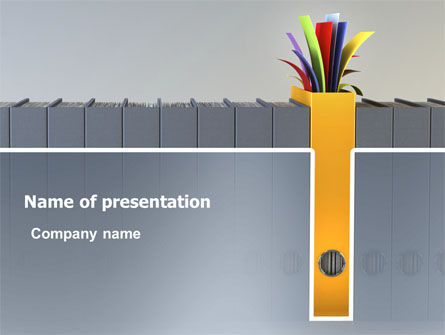 Dokumentenarchivering PowerPoint Template, Gratis PowerPoint-sjabloon, 03322, Business Concepten — PoweredTemplate.com