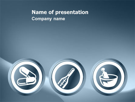 Apotheek PowerPoint Template, Gratis PowerPoint-sjabloon, 03359, Medisch — PoweredTemplate.com