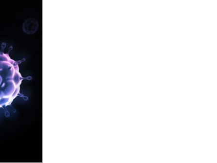 파워포인트 템플릿 - 진한 파란색의 바이러스, 슬라이드 3, 03362, 의학 — PoweredTemplate.com