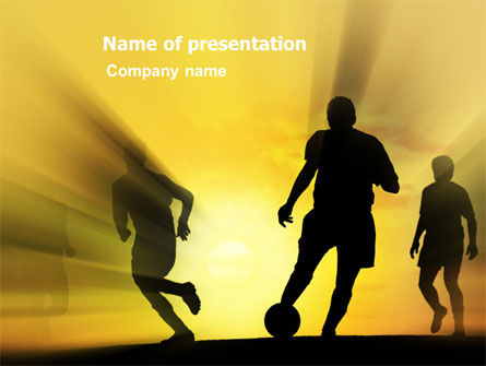 Fußball PowerPoint Vorlage, Kostenlos PowerPoint-Vorlage, 03372, Sport — PoweredTemplate.com