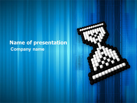Modelo do PowerPoint - sandglass do computador, Grátis Modelo do PowerPoint, 03393, Tecnologia e Ciência — PoweredTemplate.com