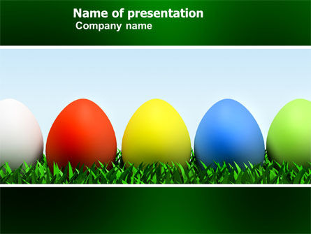 Modèle PowerPoint de œufs de pâques, Gratuit Modele PowerPoint, 03396, Fêtes / Grandes occasions — PoweredTemplate.com