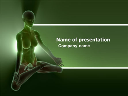 瞑想 - PowerPointテンプレート, 無料 PowerPointテンプレート, 03423, 宗教／スピリチュアル — PoweredTemplate.com