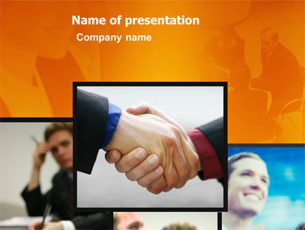 Effectief Klantrelatiebeheer PowerPoint Template, Gratis PowerPoint-sjabloon, 03437, Bedrijf — PoweredTemplate.com
