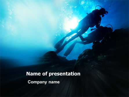 Diving PowerPoint Template, Free PowerPoint Template, 03439, Sports — PoweredTemplate.com