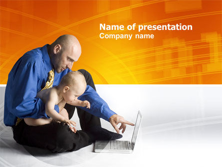 Templat PowerPoint Melek Komputer, Gratis Templat PowerPoint, 03473, Education & Training — PoweredTemplate.com