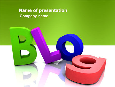 Blog PowerPoint Template, Free PowerPoint Template, 03477, Careers/Industry — PoweredTemplate.com