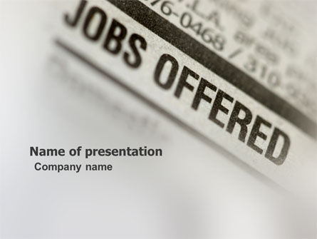 Plantilla de PowerPoint - reclutamiento, Gratis Plantilla de PowerPoint, 03500, Profesiones/ Industria — PoweredTemplate.com
