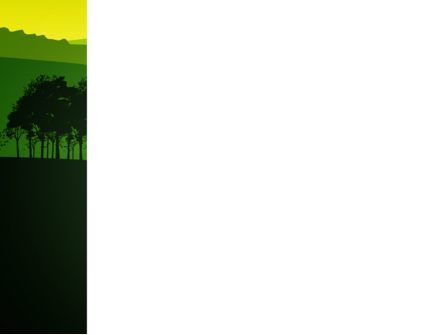 파워포인트 템플릿 - 산 풍경, 슬라이드 3, 03509, 자연 및 환경 — PoweredTemplate.com