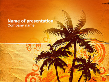 热带PowerPoint模板, 免费 PowerPoint模板, 03513, 自然与环境 — PoweredTemplate.com