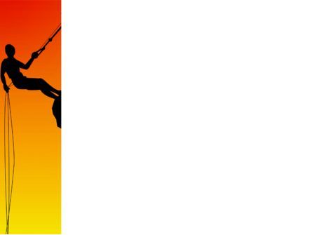 파워포인트 템플릿 - 바위 산악인의 실루엣, 슬라이드 3, 03535, 컨설팅 — PoweredTemplate.com