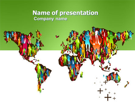 世界の多様性 - PowerPointテンプレート, PowerPointテンプレート, 03543, グローバル — PoweredTemplate.com