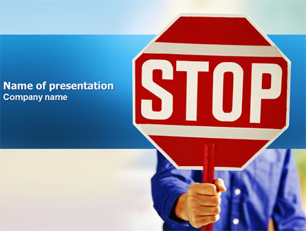 停止PowerPoint模板, 免费 PowerPoint模板, 03554, 政治与政府 — PoweredTemplate.com