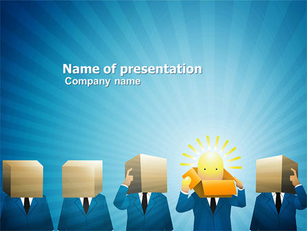 ブレインストーミングセッション - PowerPointテンプレート, 無料 PowerPointテンプレート, 03611, ビジネス — PoweredTemplate.com