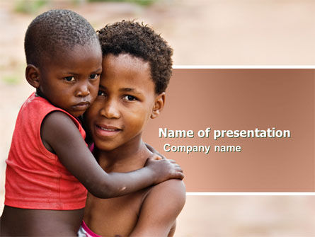 Refugees PowerPoint Template, Free PowerPoint Template, 03619, People — PoweredTemplate.com
