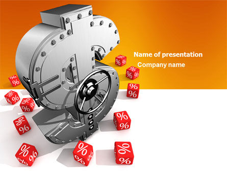 Modello PowerPoint - Dollaro sicuro, Gratis Modello PowerPoint, 03638, Finanza/Contabilità — PoweredTemplate.com