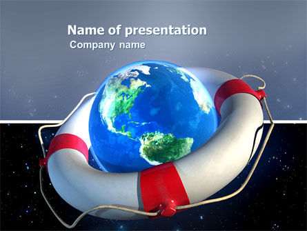 Save Earth PowerPoint Template, Free PowerPoint Template, 03643, Global — PoweredTemplate.com