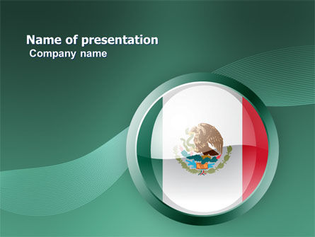 Mexiko PowerPoint Vorlage, 03681, Flaggen/International — PoweredTemplate.com