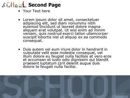 Modello PowerPoint - Parola scuola, Slide 2, 03693, Education & Training — PoweredTemplate.com