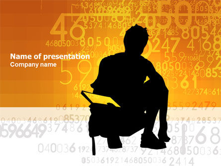 Student Wiskunde PowerPoint Template, Gratis PowerPoint-sjabloon, 03717, Education & Training — PoweredTemplate.com