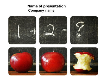 Modelo do PowerPoint - aritmética na escola, Grátis Modelo do PowerPoint, 03728, Education & Training — PoweredTemplate.com