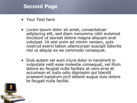 Templat PowerPoint Ultrasound, Slide 2, 03741, Medis — PoweredTemplate.com