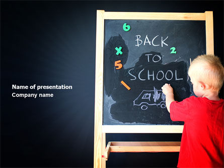 School Start PowerPoint Template, Free PowerPoint Template, 03780, Education & Training — PoweredTemplate.com