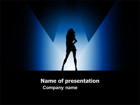 Modeshow PowerPoint Template, Gratis PowerPoint-sjabloon, 03788, Art & Entertainment — PoweredTemplate.com