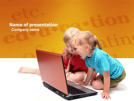 Lange Afstand Computer Onderwijs PowerPoint Template, Gratis PowerPoint-sjabloon, 03793, Education & Training — PoweredTemplate.com