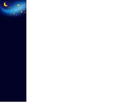 Starry Nacht PowerPoint Template, Dia 3, 03794, Abstract/Textuur — PoweredTemplate.com