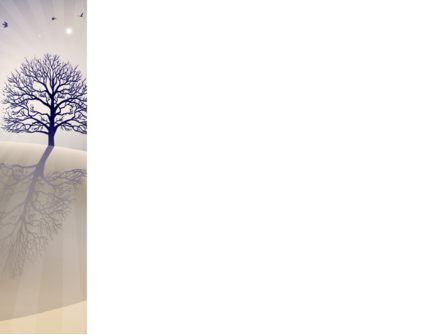 파워포인트 템플릿 - 빛나는 나무, 슬라이드 3, 03804, 추상/직물 — PoweredTemplate.com
