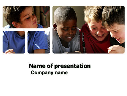 Playing Kids PowerPoint Template, Free PowerPoint Template, 03811, People — PoweredTemplate.com