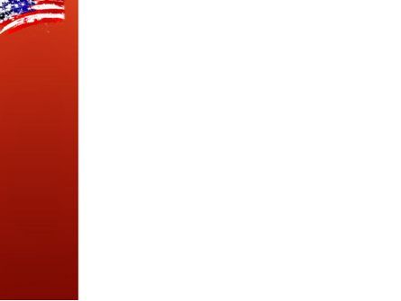 파워포인트 템플릿 - 찢어진 깃발, 슬라이드 3, 03827, 미국 — PoweredTemplate.com