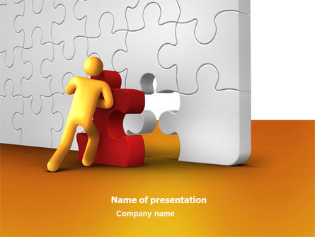 缺少部分完成PowerPoint模板, 免费 PowerPoint模板, 03829, 商业 — PoweredTemplate.com