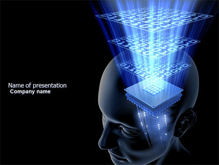 Modèle PowerPoint de mémoire numérique, Gratuit Modele PowerPoint, 03844, Sciences / Technologie — PoweredTemplate.com