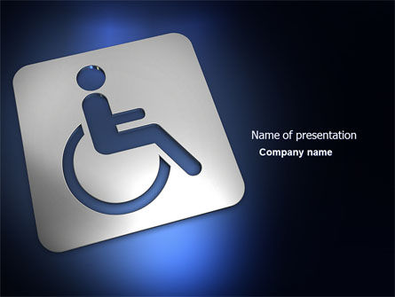 Gehandicapt Persoon PowerPoint Template, Gratis PowerPoint-sjabloon, 03845, Medisch — PoweredTemplate.com