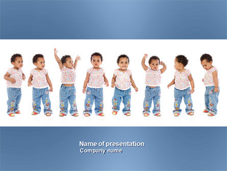 Baby Van Emoties PowerPoint Template, Gratis PowerPoint-sjabloon, 03852, Mensen — PoweredTemplate.com