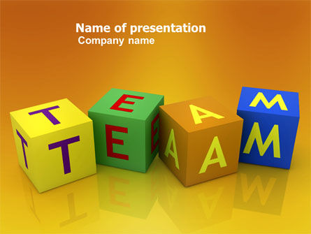 Team PowerPoint Template, Gratis PowerPoint-sjabloon, 03855, Business Concepten — PoweredTemplate.com