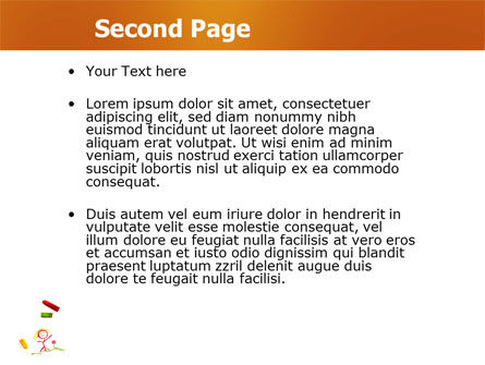 Templat PowerPoint Menggambar Kapur Tulis, Slide 2, 03863, Education & Training — PoweredTemplate.com