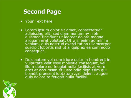 Modello PowerPoint - Pianeta verde, Slide 2, 03867, Natura & Ambiente — PoweredTemplate.com