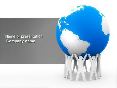 Templat PowerPoint Menyelamatkan Dunia, Gratis Templat PowerPoint, 03868, Global — PoweredTemplate.com