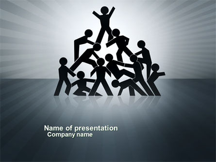 Modelo do PowerPoint - vitória da equipe, Grátis Modelo do PowerPoint, 03885, Conceitos de Negócios — PoweredTemplate.com